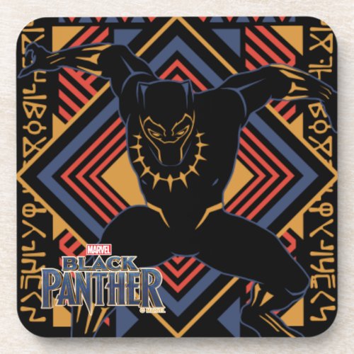 Black Panther  Wakandan Black Panther Panel Beverage Coaster