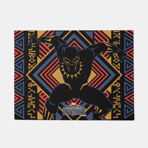Black Panther  Wakandan Black Panther Panel Doormat