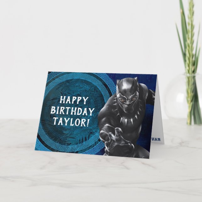 Black Panther | Wakandan Tribe Birthday Card (Front)