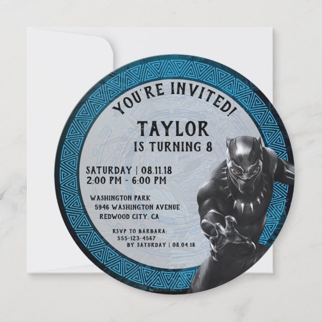 Black Panther | Wakandan Tribe Birthday Invitation (Front)