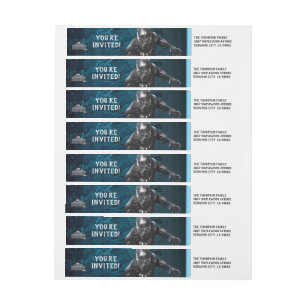 Black Panther Wakandan Tribe Birthday Wrap Around Label