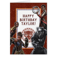 Black Panther | Wakandan Warriors Birthday Card