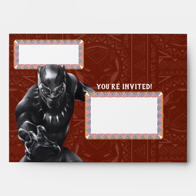 Black Panther | Wakandan Warriors Birthday Envelope (Front)