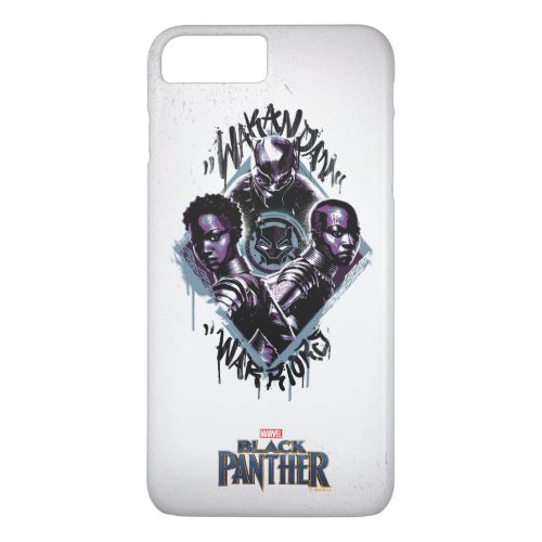 Black Panther  Wakandan Warriors Graffiti iPhone 8 Plus7 Plus Case