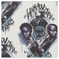 Black Panther | Wakandan Warriors Graffiti Fabric
