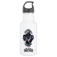 Black Panther, Black Panthers In Wawa Tree Water Bottle