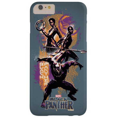 Black Panther  Wakandan Warriors Painted Graphic Barely There iPhone 6 Plus Case
