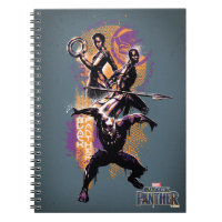 Black Panther | Wakandan Warriors Painted Graphic Notebook