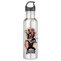 Black Panther | Wakandan Warriors Painted Graphic Water Bottle