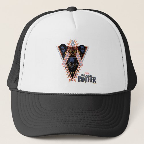 Black Panther  Wakandan Warriors Tribal Panel Trucker Hat