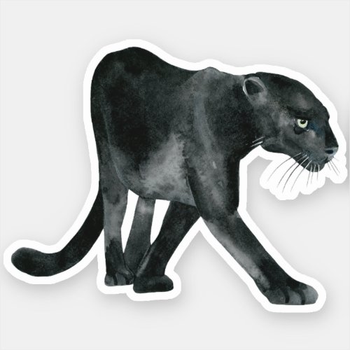 Black Panther Watercolor Sticker
