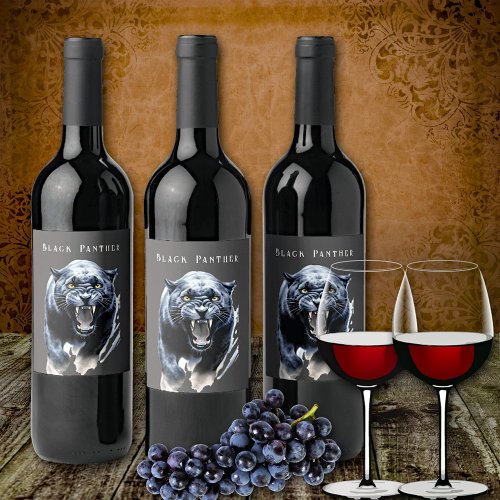 Black Panther  Wine Label