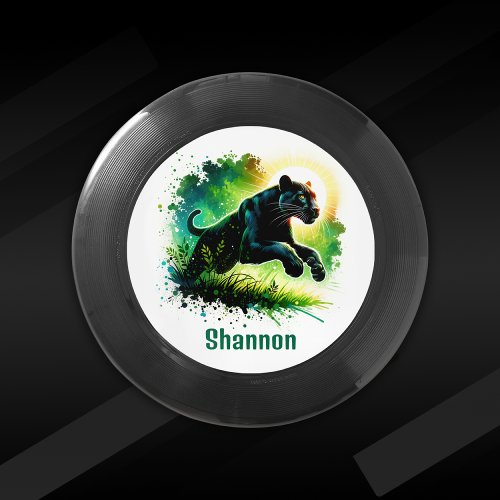 Black Panther with green surroundings Monogram  Wham_O Frisbee
