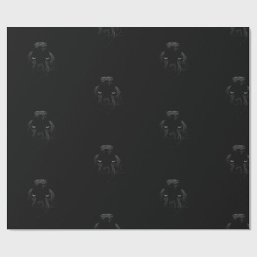 Black panther wrapping paper Zazzle