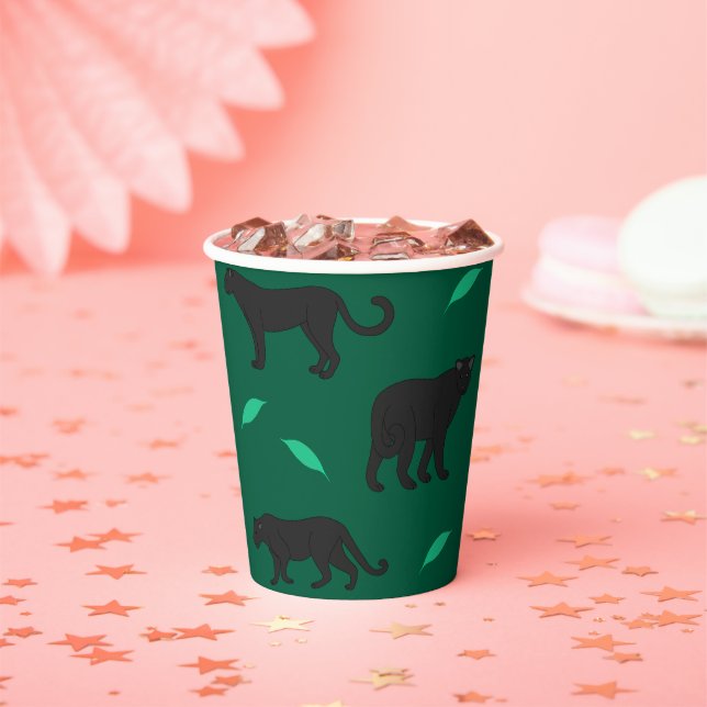 Black Panthers Paper Cups (Insitu)