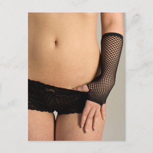 Black Panties Hot art photography Postcard