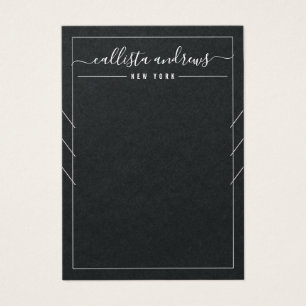 Black Paper Cursive Multiple Necklace Display Card