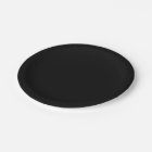 Black Paper Plates