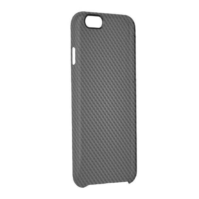 Black para-aramid synthetic Texture Uncommon iPhone Case (Back/Right)
