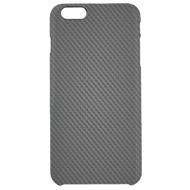 Black para-aramid synthetic Texture Uncommon iPhone Case (Back)