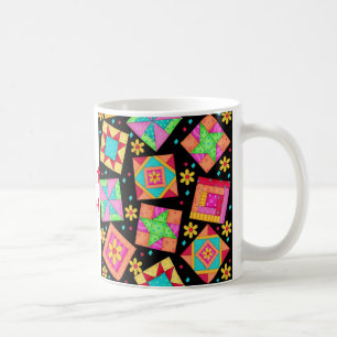 Black Patchwork Quilt Block Mug