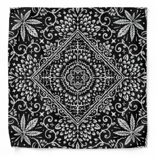 Black Pattern Bandana
