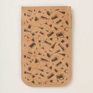 Black Pattern Drinks and Glasses iPhone 6/6S Case