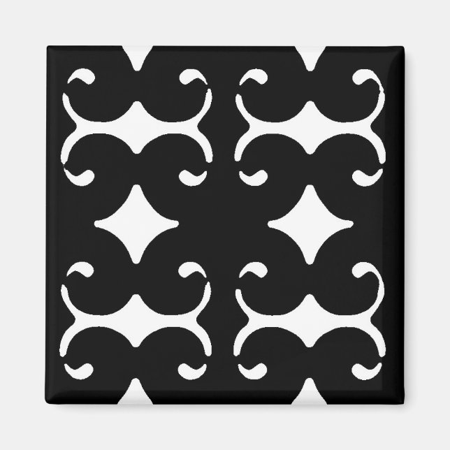 Black Pattern Magnet (Front)