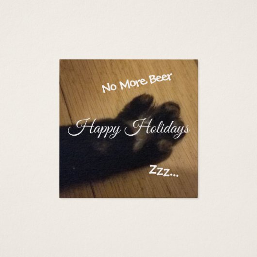 Black Paw Holiday Greetings (Front)