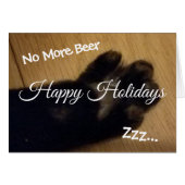 Black Paw Holiday Greetings (Front Horizontal)