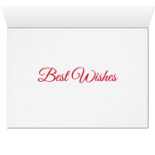 Black Paw Holiday Greetings Cards (Inside Horizontal (Bottom))