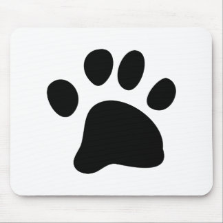 Black Paw Mouse Pad