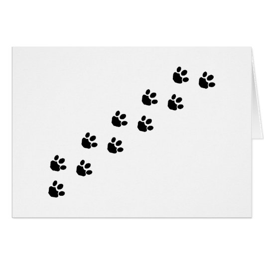 Black Paw Prints (Front Horizontal)