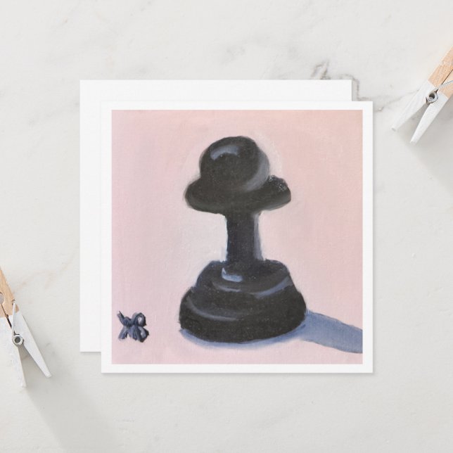 Black Pawn Card (Front/Back In Situ)