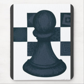 Black Pawn Mouse Pad
