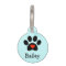 Black Pawprint with Red Heart Custom