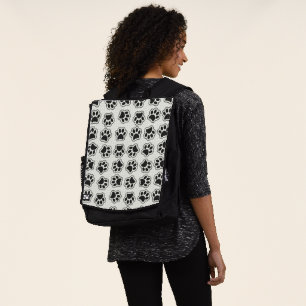 Black Paws, Dog Paws, Cat Paws, Outline Backpack