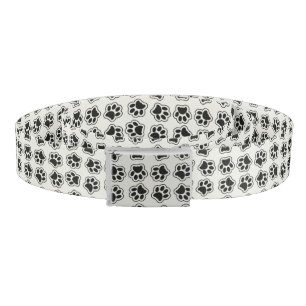 Black Paws, Dog Paws, Cat Paws, Outline Belt
