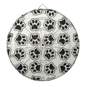 Black Paws, Dog Paws, Cat Paws, Outline Dart Board