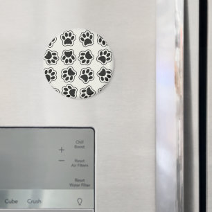 Black Paws, Dog Paws, Cat Paws, Outline Magnet