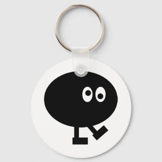 Black Pea Man Keychain