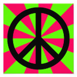 Black Peace Symbol Photo at Zazzle