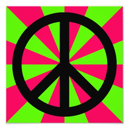 Black Peace Symbol Photo