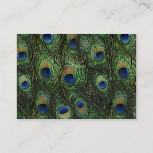 Black Peacock Business Cards