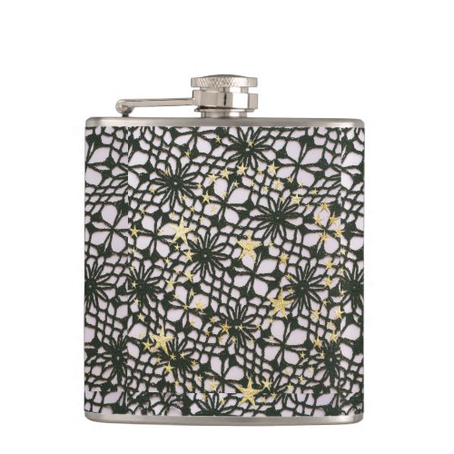Black Pearl Lace Flask