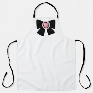 black pearl ribbon apron