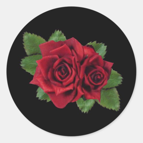 Black Pearl Roses Sticker