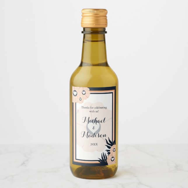 Black Pearl Watusi Tacao Mini Wine Bottle Label (Front)