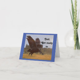 Black Pegasus Dad Birthday Card