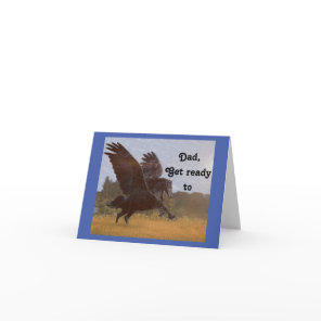Black Pegasus Dad Birthday Card